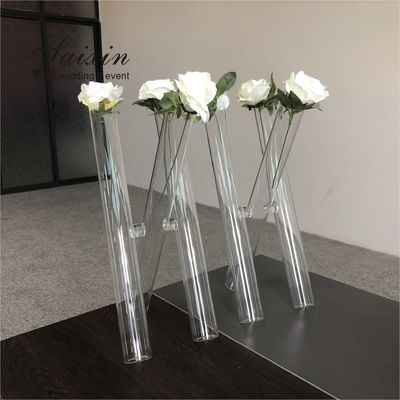 Wedding Decoration Vase For Home Rose Flower 3 Pcs Clear Cylinder Glass 47cm