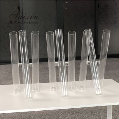 Wedding Decoration Vase For Home Rose Flower 3 Pcs Clear Cylinder Glass 47cm