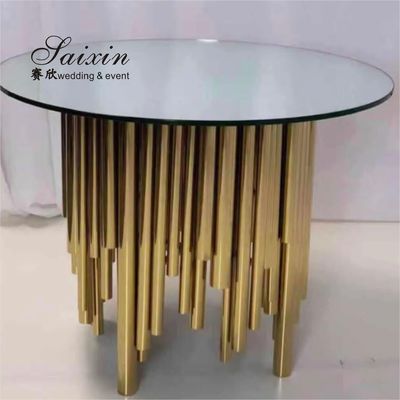 16 14 12 Inch Round Stainless Steel Hanging Crystal Cake Stands Wedding