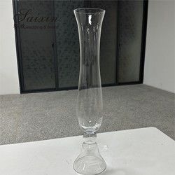 Accessories Decoration Vase For Wedding Table Decoration Clear Glass Flower Vase 77cm