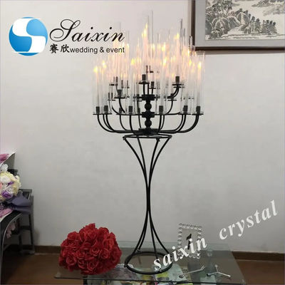 New Design Gold Candelabra Wedding Decoration Party Gift Table Decor 25 Arms Wedding Candelabra Centerpiece