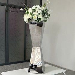 Hot Sale Stainless Steel Wedding Table Decoration Silver Flower Arrangement Stand