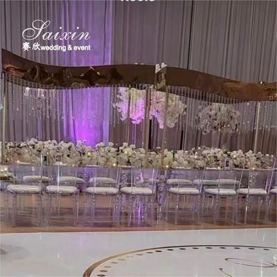 Luxury  Large  Silver Metal stand For Wedding Centerpieces