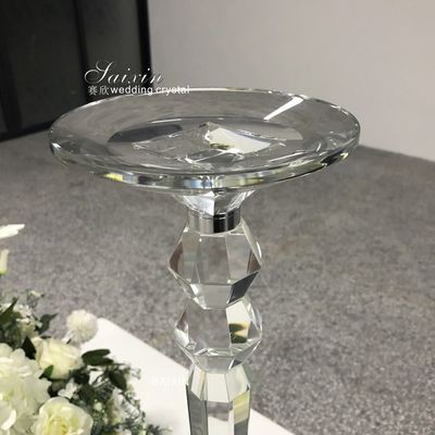 Clear Cemetery Flower Stand Wedding Centerpiece Table Decoration 75CM