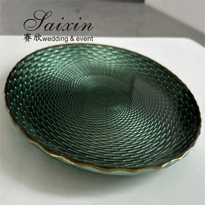 Luxury Green Wedding Charger Plate Wedding Table Decoration Green