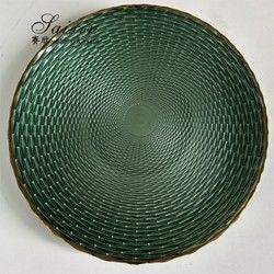 Luxury Green Wedding Charger Plate Wedding Table Decoration Green